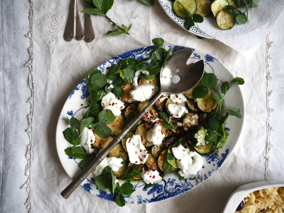 Rachel Roddy's courgette, mint & mozzarella salad