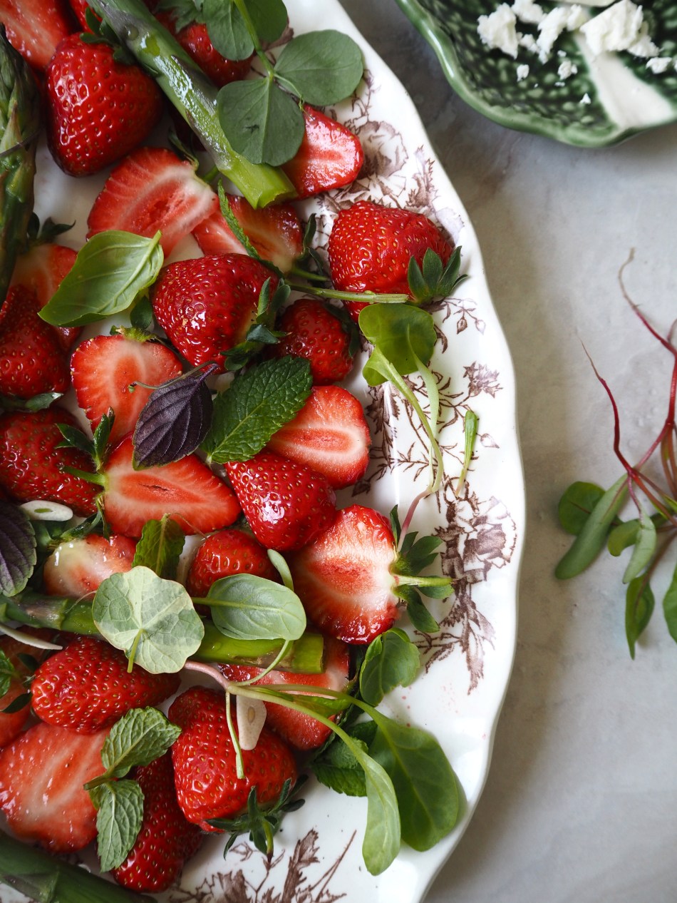 Strawberry & feta salad